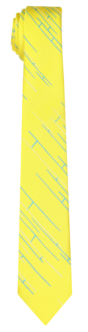 Mimi Fong Linked Tie in Yellow