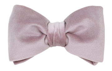 Mimi Fong Velvet Bow Tie in Lavender