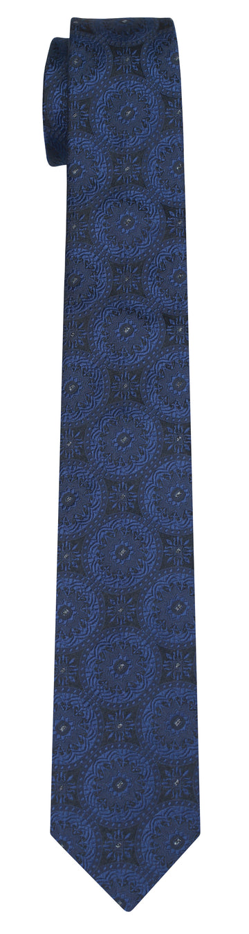 Mimi Fong Coin Tie in Navy