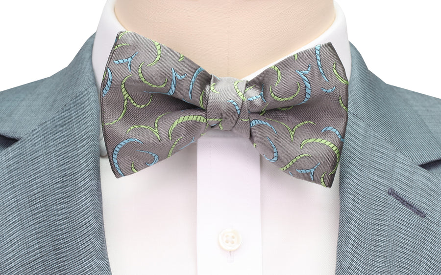 Mimi Fong Silhouette Bow Tie in Steel