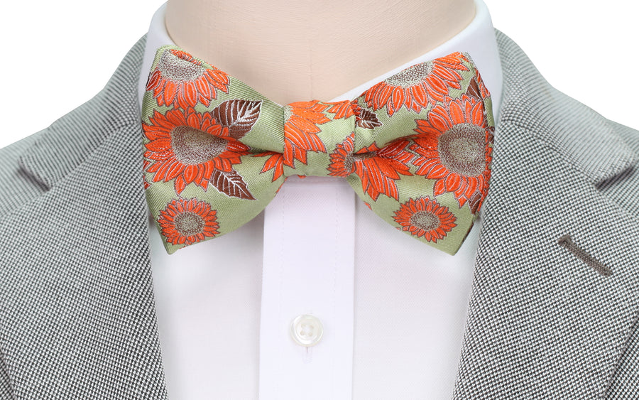 Mimi Fong Sunflower Bow Tie in Citrus