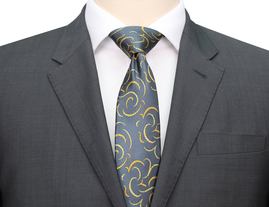 Mimi Fong Silhouette Tie in Graphite