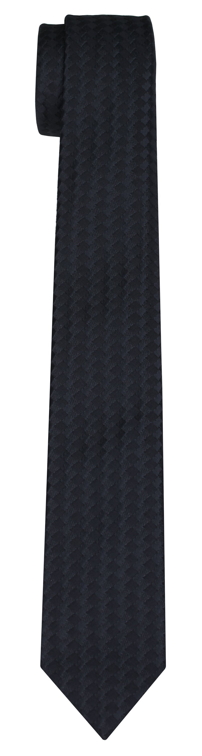 Mimi Fong Basketweave Brocade Tie in Black