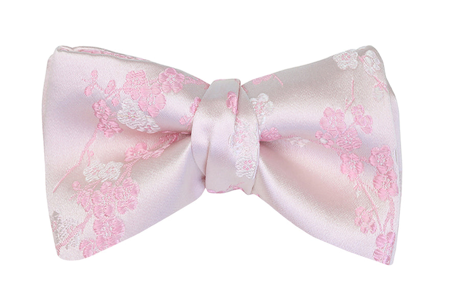 Mimi Fong Cherry Blossom Bow Tie in Light Pink