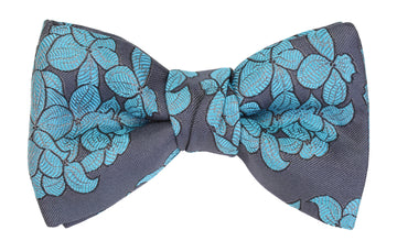 Mimi Fong Hydrangea Bow Tie in Aegean