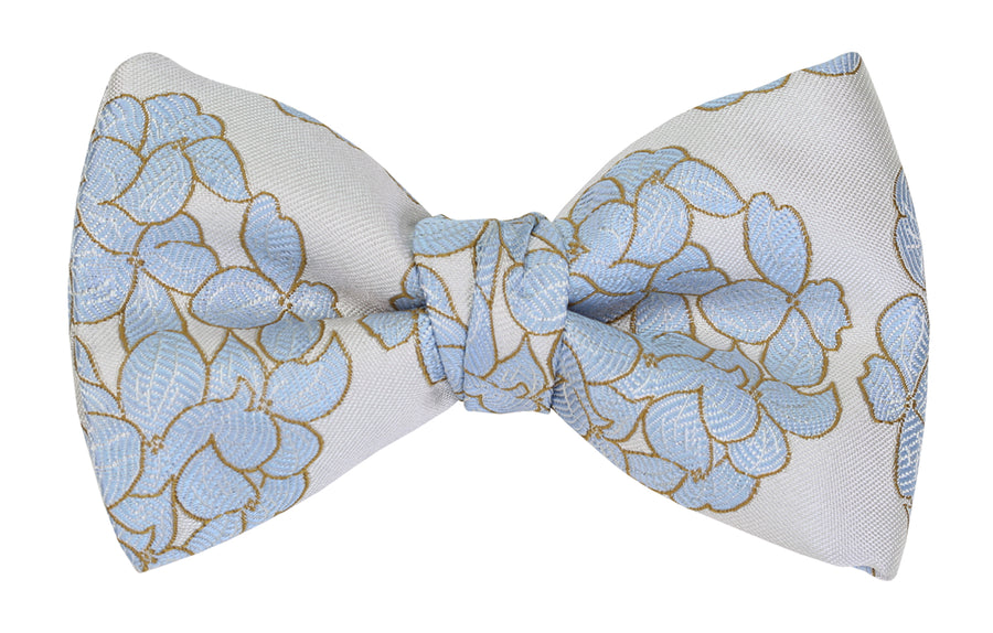 Mimi Fong Hydrangea Bow Tie in Opal