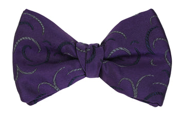 Mimi Fong Silhouette Bow Tie in Aubergine