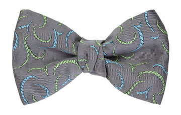 Mimi Fong Silhouette Bow Tie in Steel