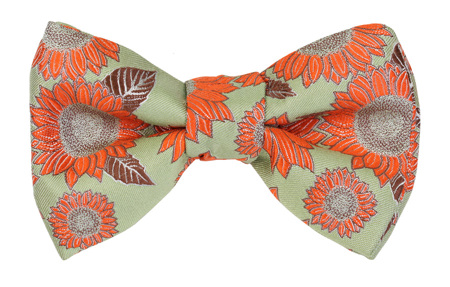 Mimi Fong Sunflower Bow Tie in Citrus