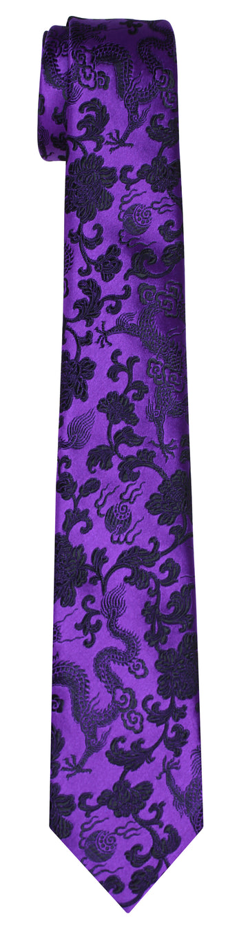 Mimi Fong Dragon Tie in Indigo