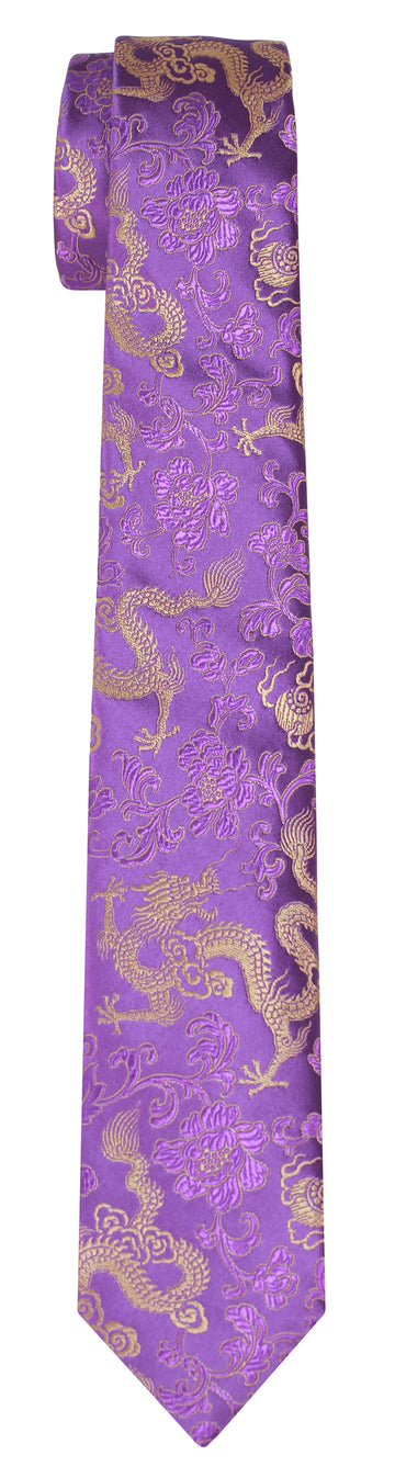 Mimi Fong Dragon Tie in Lavender