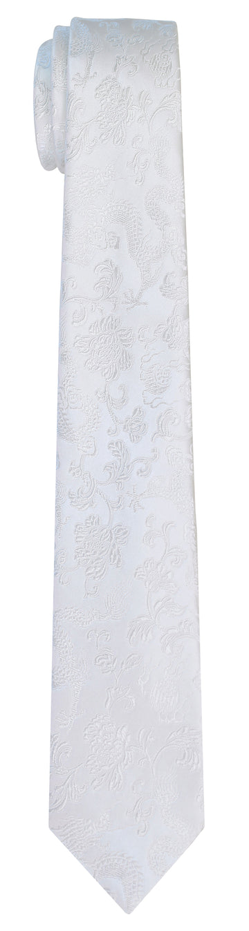 Mimi Fong Dragon Tie in White