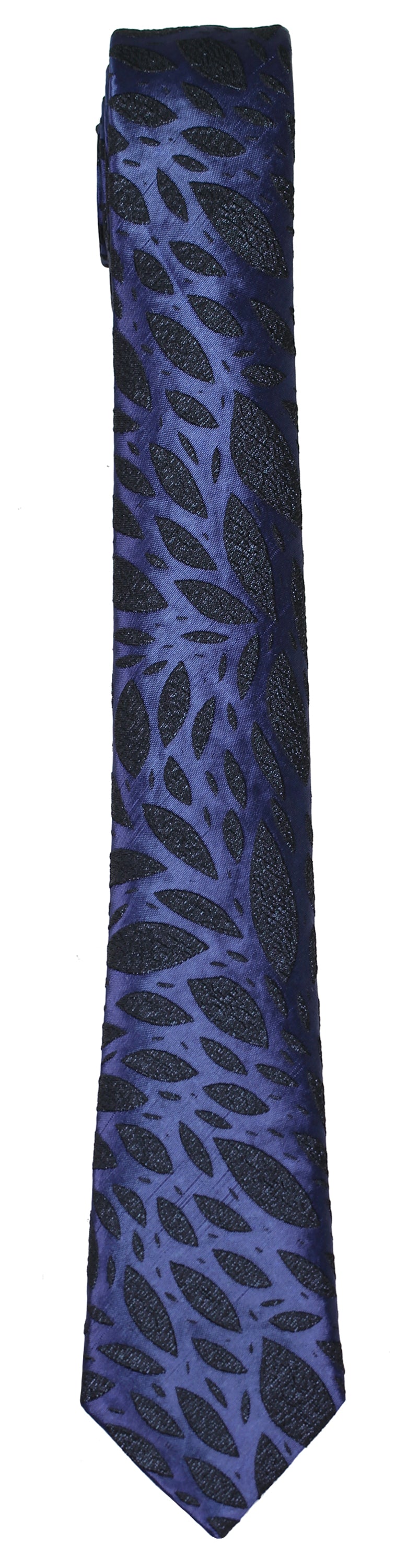 Mimi Fong Ficus Brocade Tie in Midnight