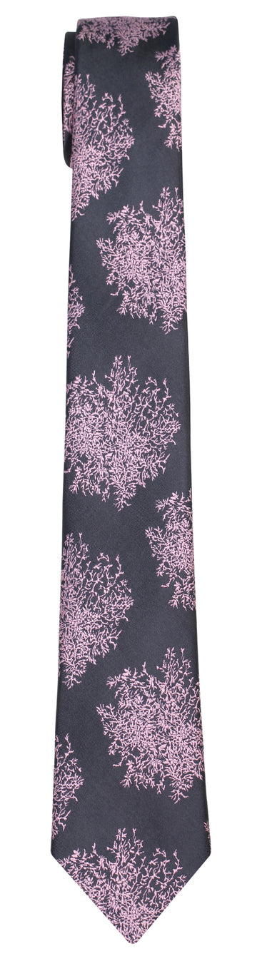 Mimi Fong Moss Tie in Charcoal