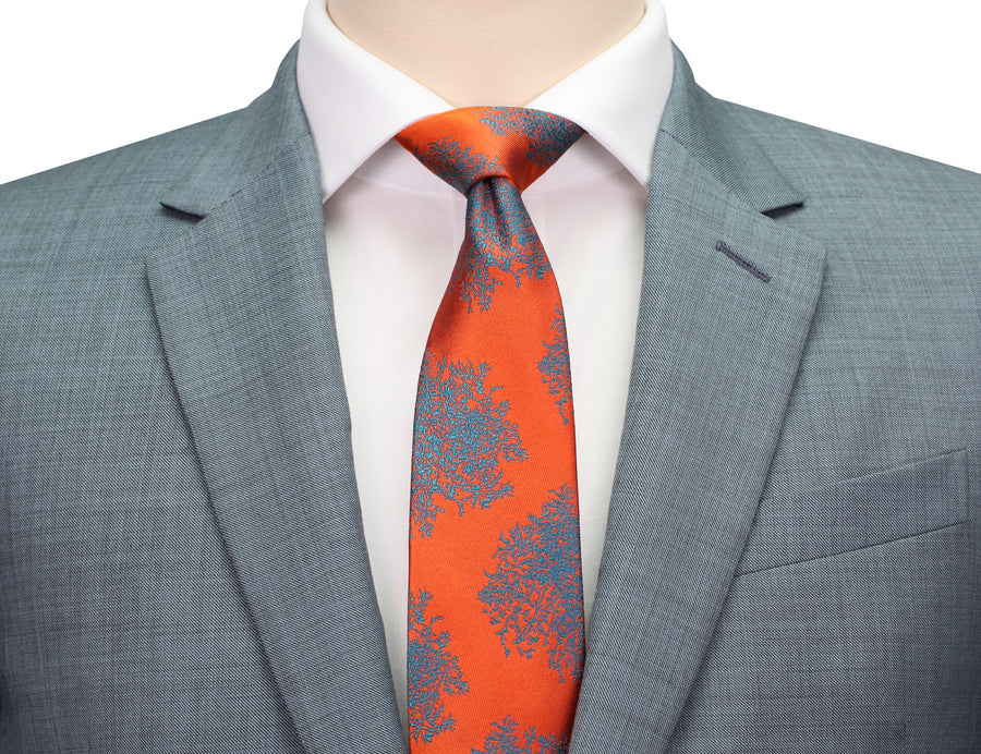 Mimi Fong Moss Tie in Orange