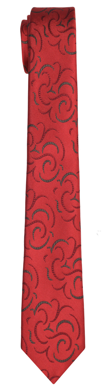 Mimi Fong Silhouette Tie in Pomegranate