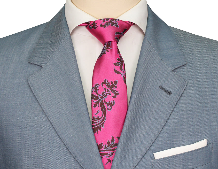 Mimi Fong Crest Tie in Pink