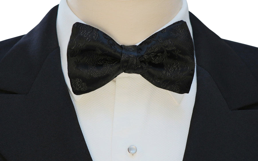 Mimi Fong Dragon Bow Tie in Black