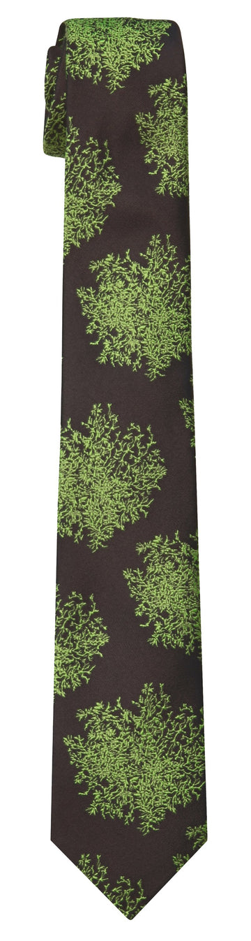 Mimi Fong Moss Tie in Chocolate