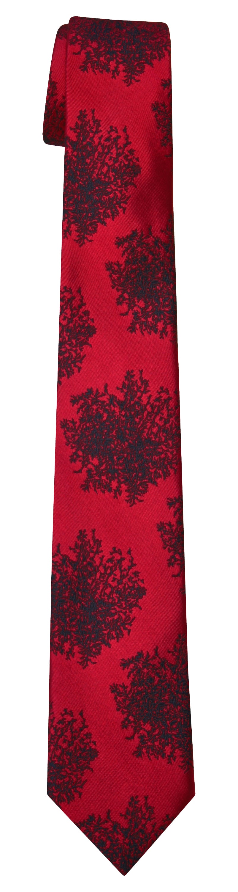 Mimi Fong Moss Tie in Red
