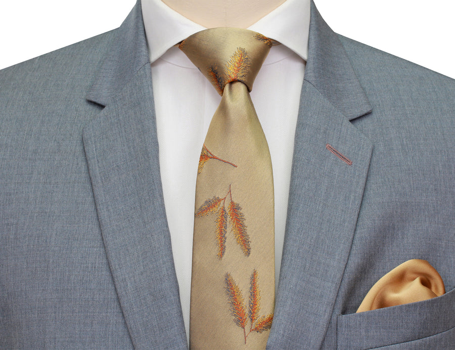 Mimi Fong Reeds Tie in Gold