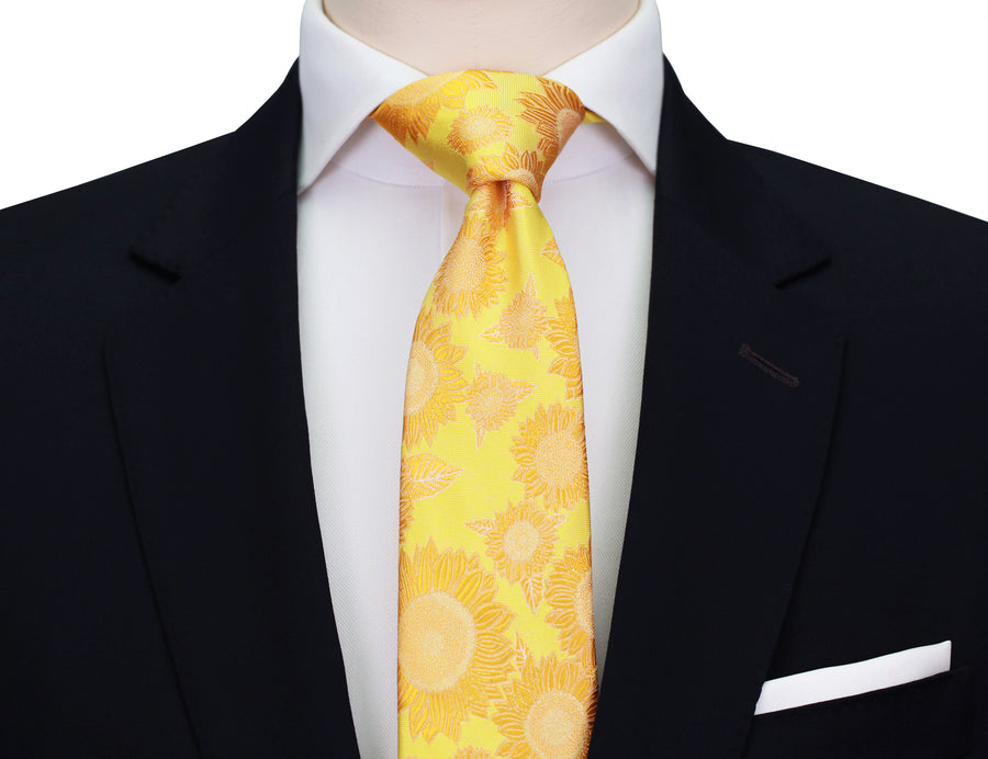 Mimi Fong Sunflower Tie in Yellow