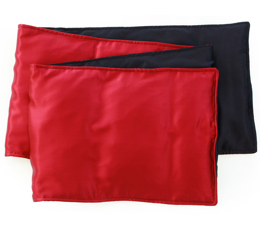 Mimi Fong Puffed SIlk Uniscarf in Red & Black