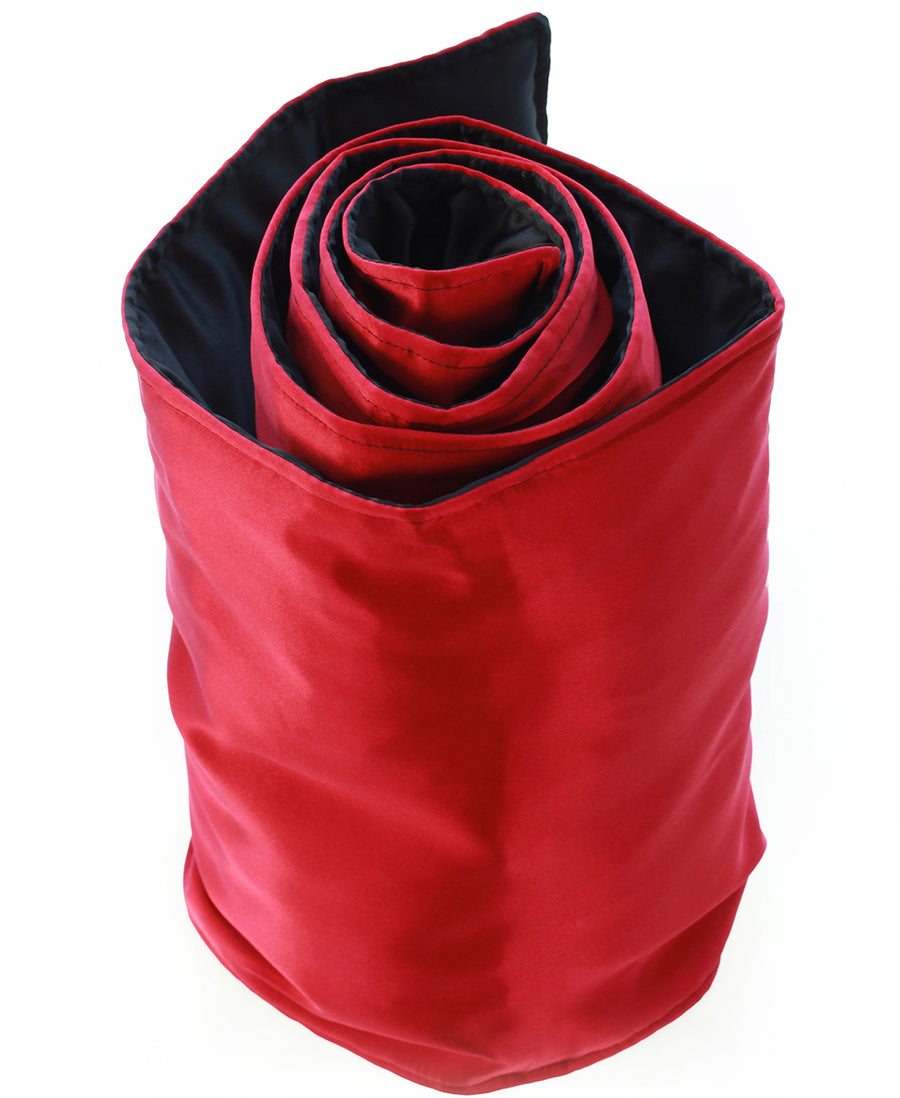 Mimi Fong Puffed SIlk Uniscarf in Red & Black