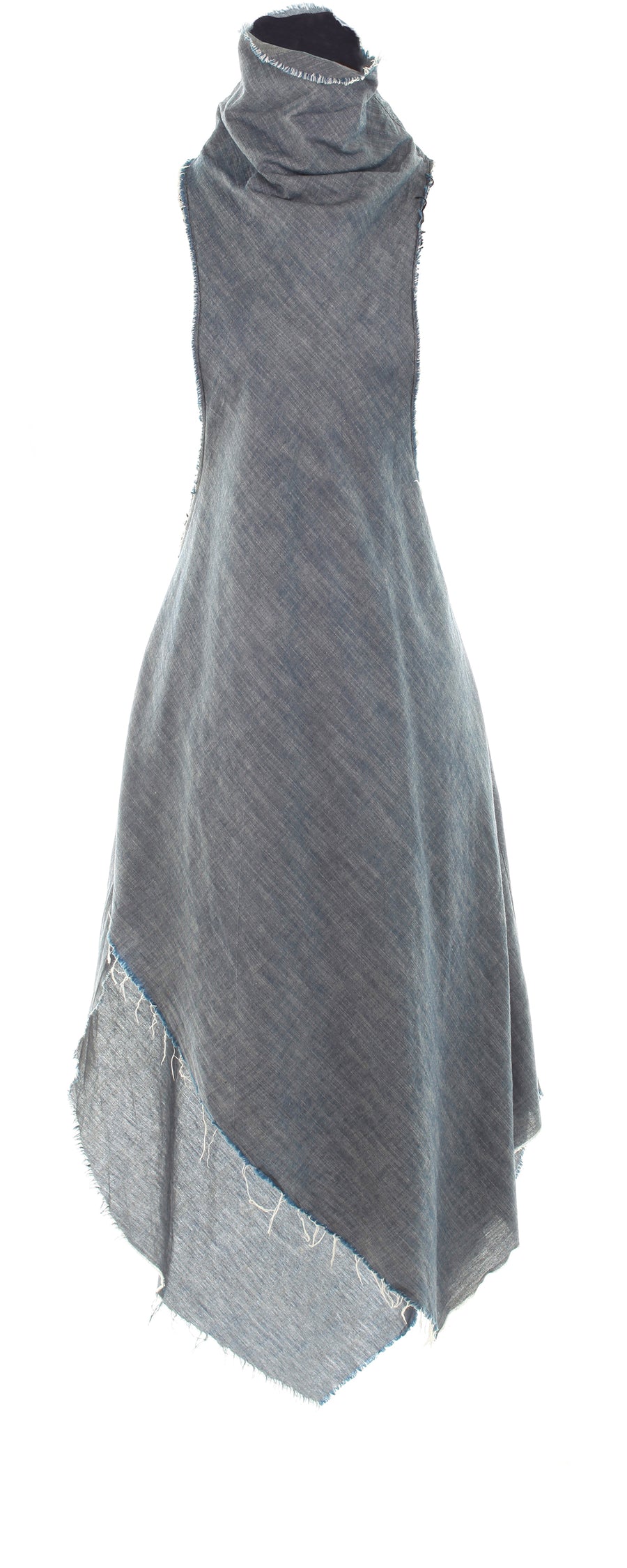 Mimi Fong Mock Neck Denim Tank Dress in Charcoal mimifong.com Mimi Fong Mock Neck Denim Tank Dress in Charcoal mimifong.com