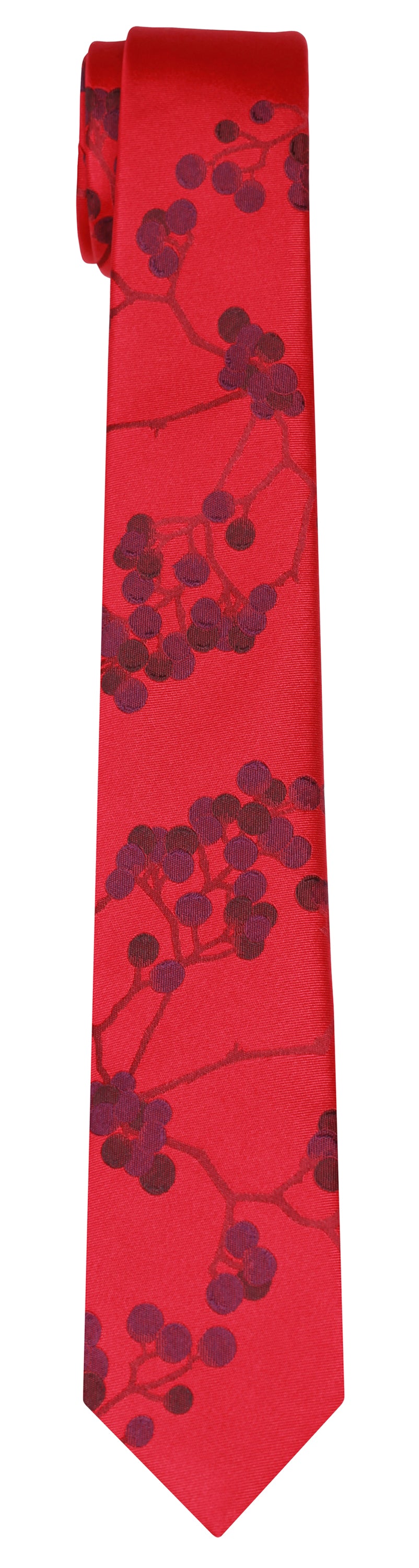 Mimi Fong Berries Tie in Amaryllis