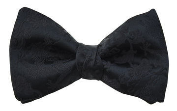 Mimi Fong Dragon Bow Tie in Black