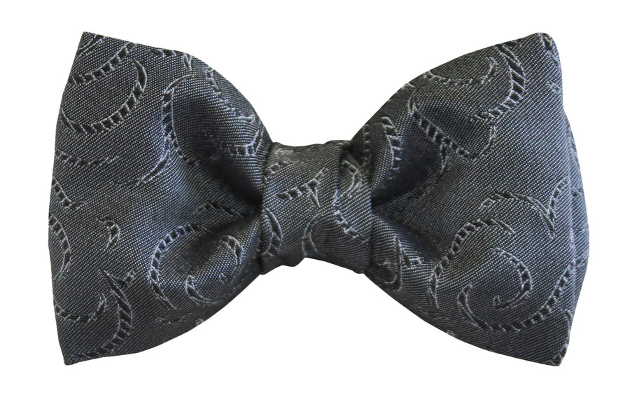 Mimi Fong Silhouette Bow Tie in Pewter