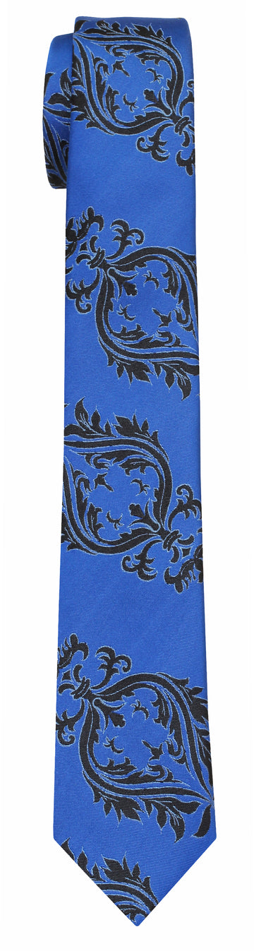 Mimi Fong Crest Tie in Royal