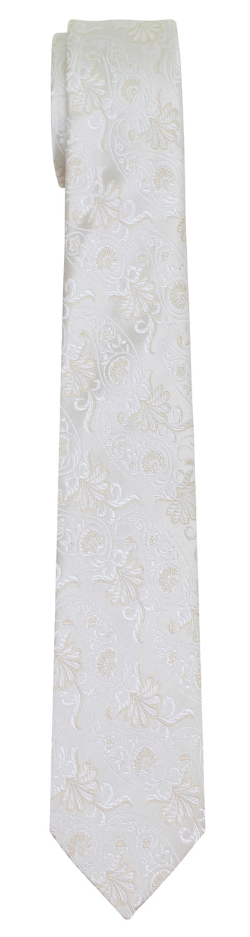 Mimi Fong Paisley Tie in White