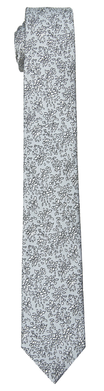 Mimi Fong Petites Fleurs Tie in Silver