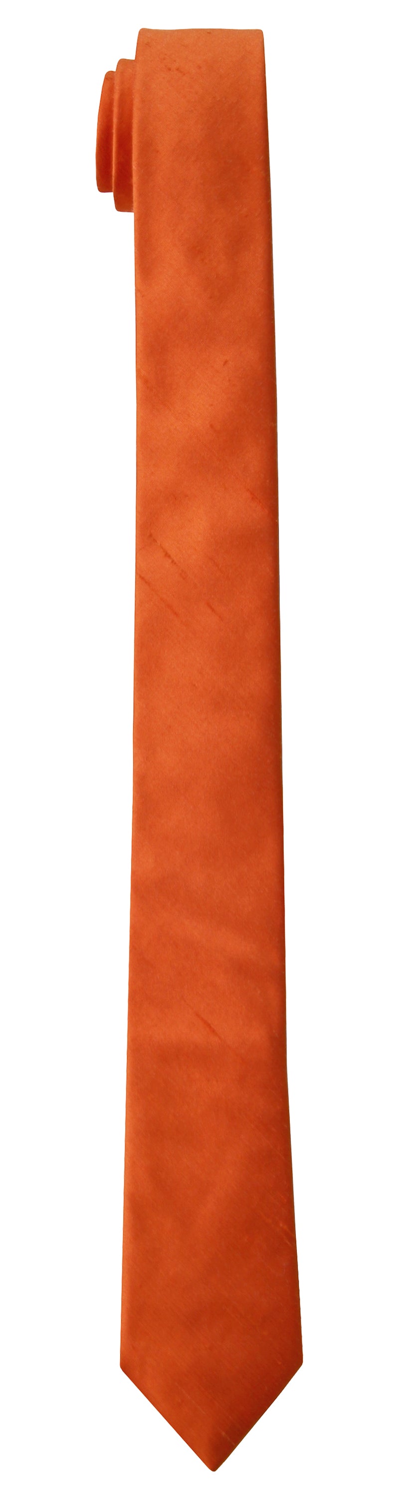Mimi Fong Skinny Tie in Orange