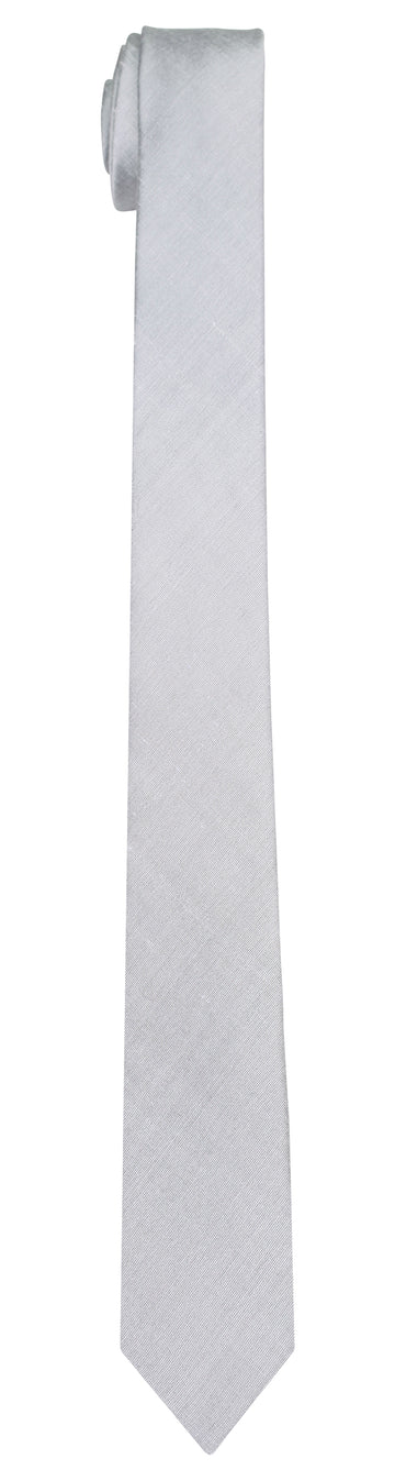 Mimi Fong Skinny Tie in Silver