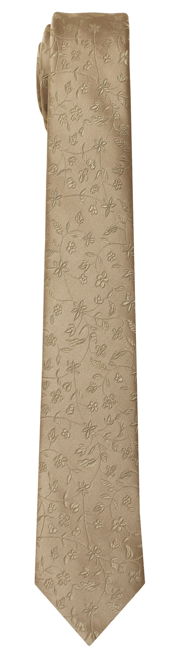 Mimi Fong Wildflower Tie in Taupe