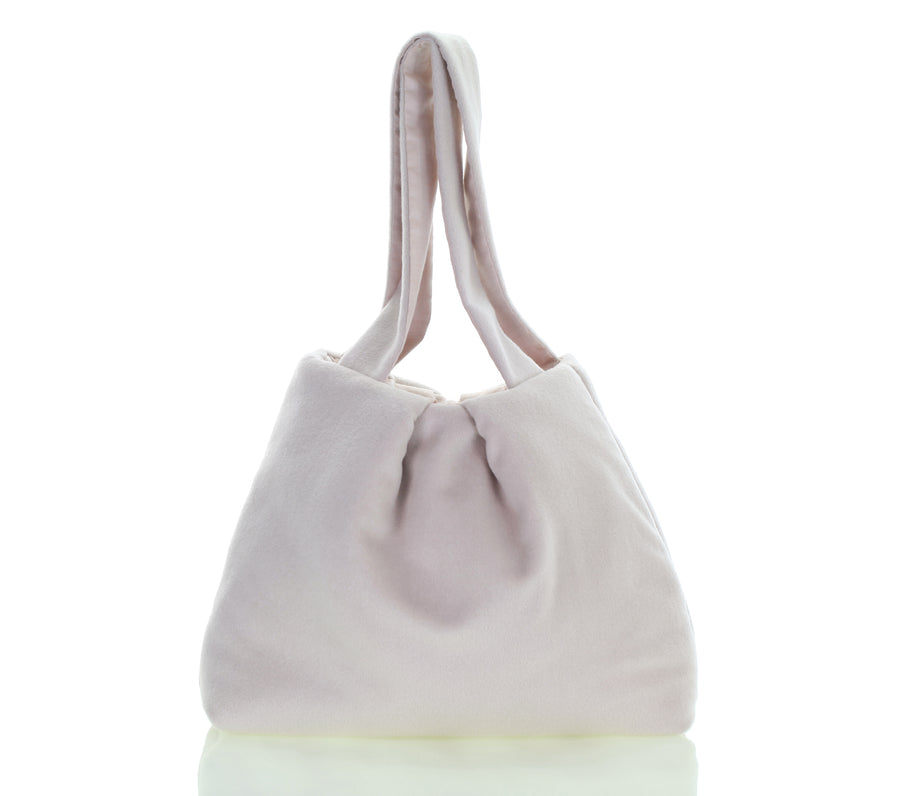 Mimi Fong Puffed Alpaca Marshmallow Bag in Oat
